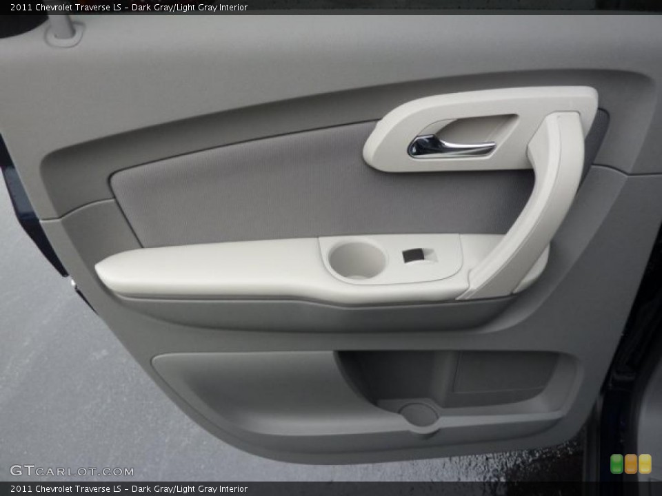 Dark Gray/Light Gray Interior Door Panel for the 2011 Chevrolet Traverse LS #39308357