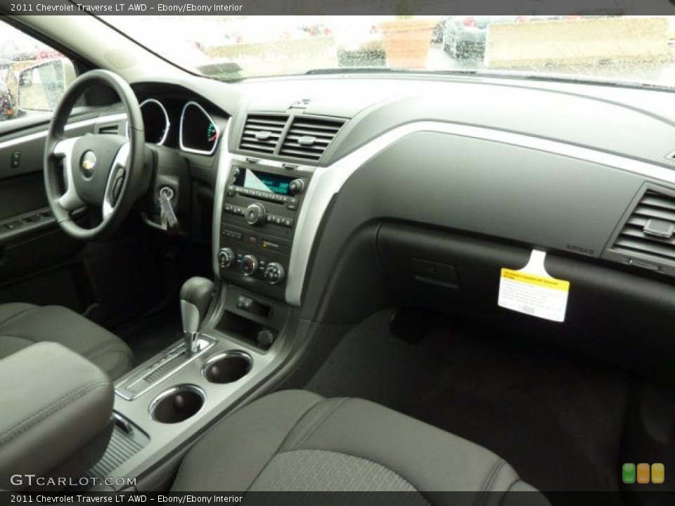 Ebony/Ebony Interior Dashboard for the 2011 Chevrolet Traverse LT AWD #39308513