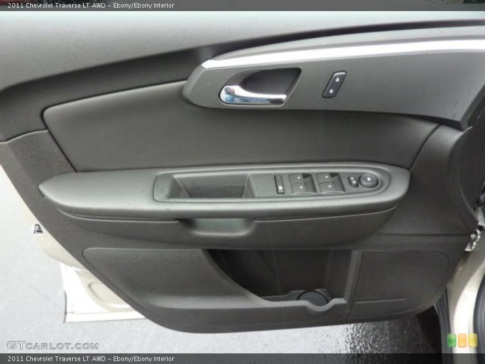 Ebony/Ebony Interior Door Panel for the 2011 Chevrolet Traverse LT AWD #39308609
