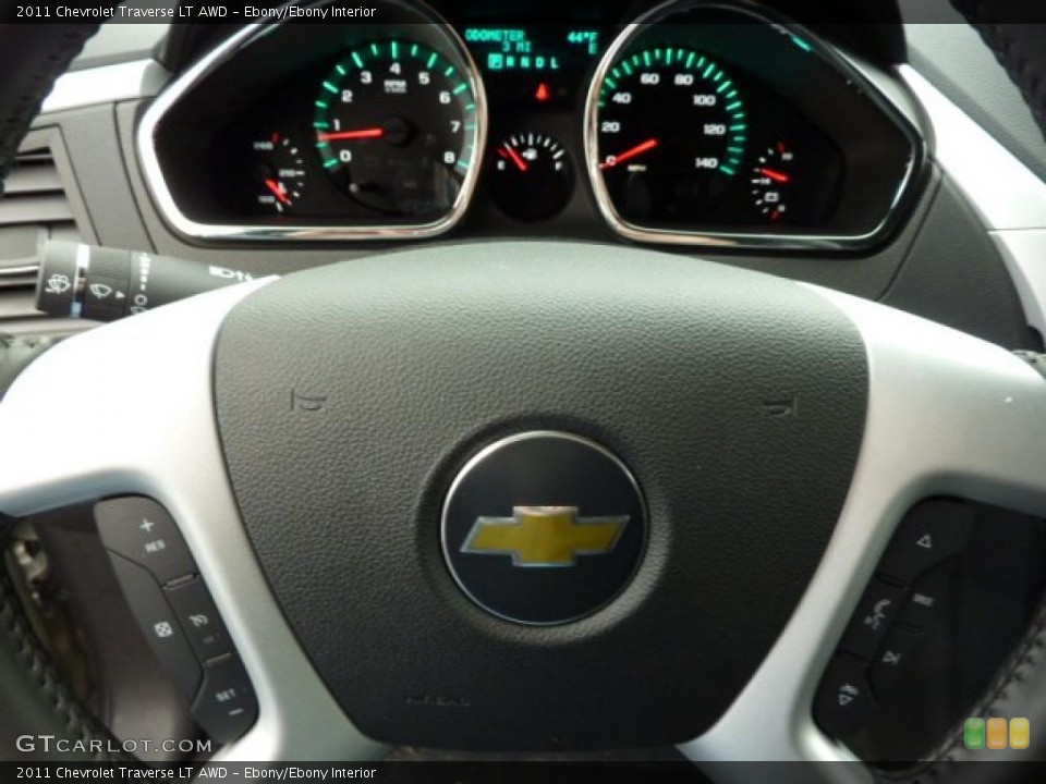 Ebony/Ebony Interior Gauges for the 2011 Chevrolet Traverse LT AWD #39308685