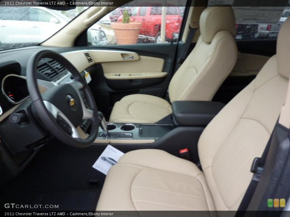 Cashmere/Ebony Interior Photo for the 2011 Chevrolet Traverse LTZ AWD #39309417