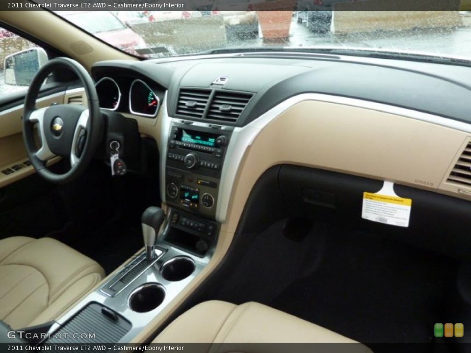 Cashmere/Ebony Interior Dashboard for the 2011 Chevrolet Traverse LTZ AWD #39309433