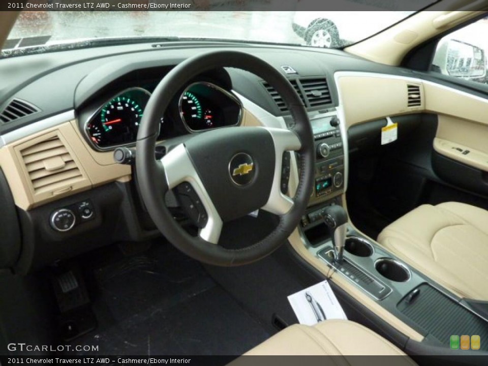 Cashmere/Ebony Interior Prime Interior for the 2011 Chevrolet Traverse LTZ AWD #39309509