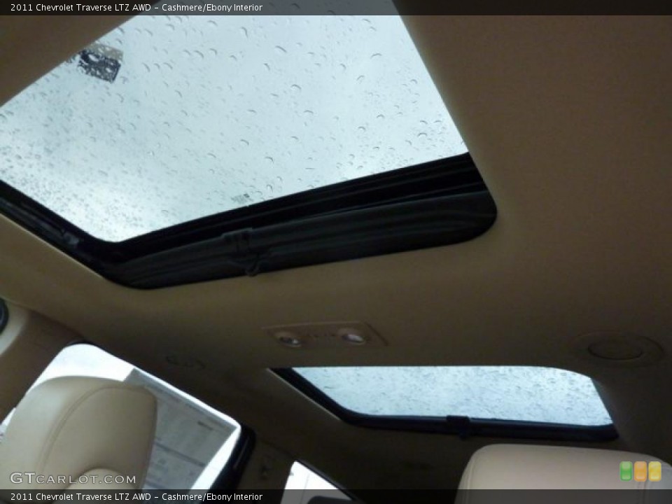 Cashmere/Ebony Interior Sunroof for the 2011 Chevrolet Traverse LTZ AWD #39309537