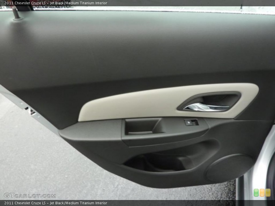 Jet Black/Medium Titanium Interior Door Panel for the 2011 Chevrolet Cruze LS #39310153