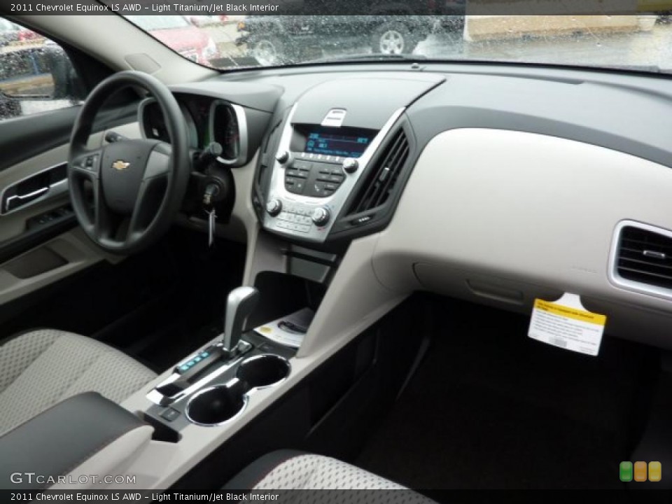 Light Titanium/Jet Black Interior Dashboard for the 2011 Chevrolet Equinox LS AWD #39310645