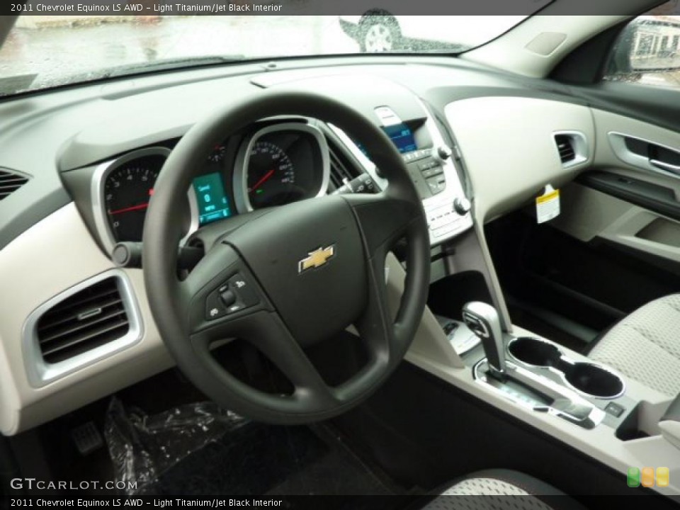Light Titanium/Jet Black Interior Prime Interior for the 2011 Chevrolet Equinox LS AWD #39310725