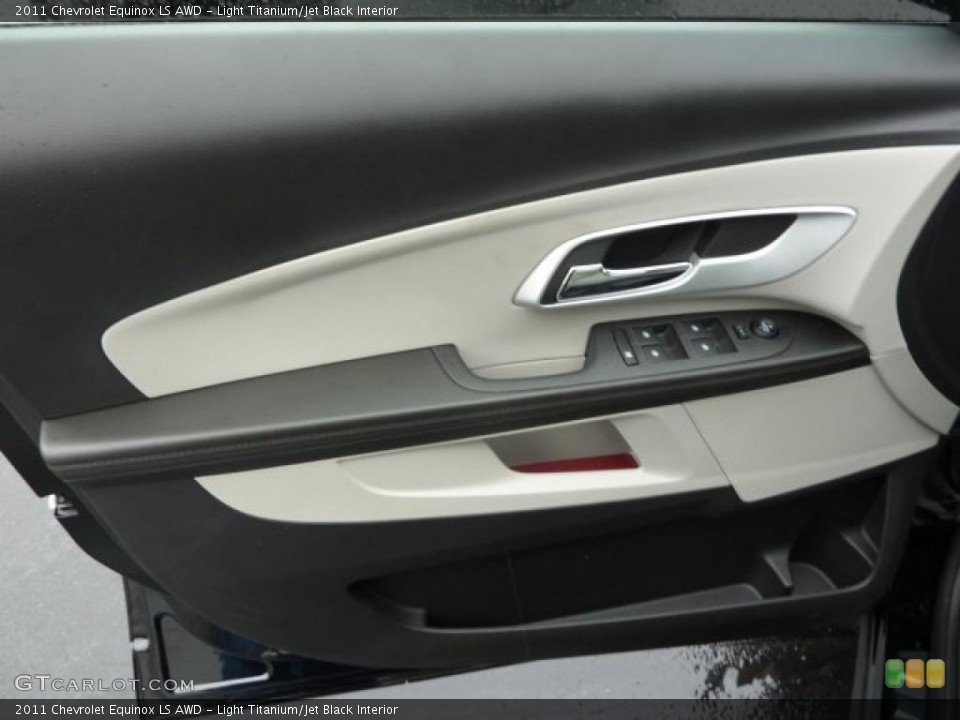 Light Titanium/Jet Black Interior Door Panel for the 2011 Chevrolet Equinox LS AWD #39310741
