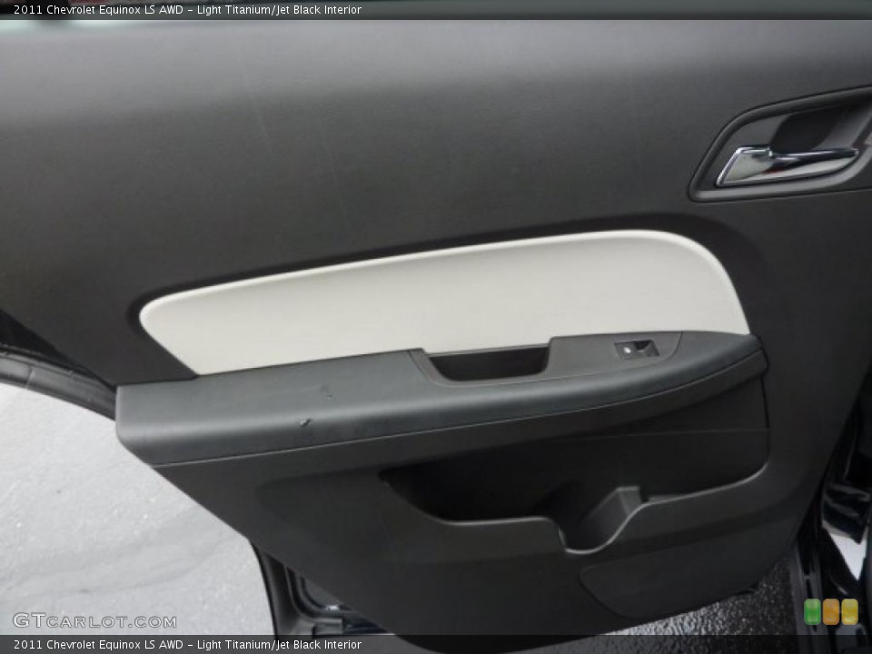 Light Titanium/Jet Black Interior Door Panel for the 2011 Chevrolet Equinox LS AWD #39310769