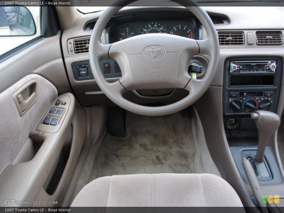 Beige Interior Dashboard for the 1997 Toyota Camry LE #39310805