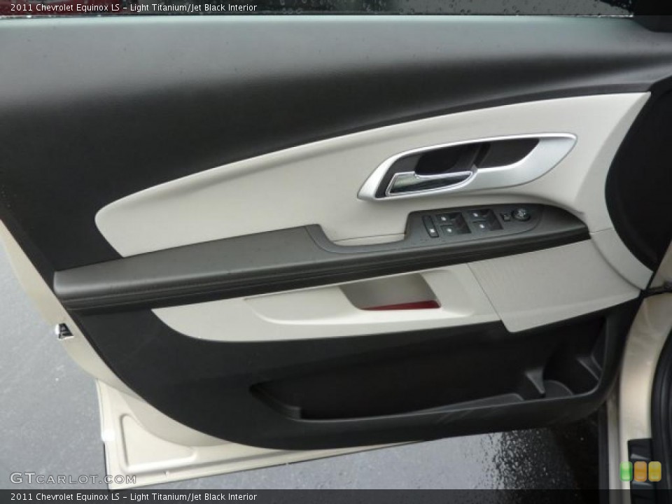 Light Titanium/Jet Black Interior Door Panel for the 2011 Chevrolet Equinox LS #39311049