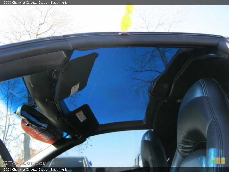 Black Interior Sunroof for the 2000 Chevrolet Corvette Coupe #39311161