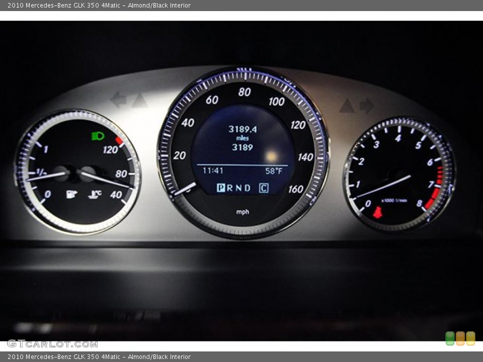 Almond/Black Interior Gauges for the 2010 Mercedes-Benz GLK 350 4Matic #39311309