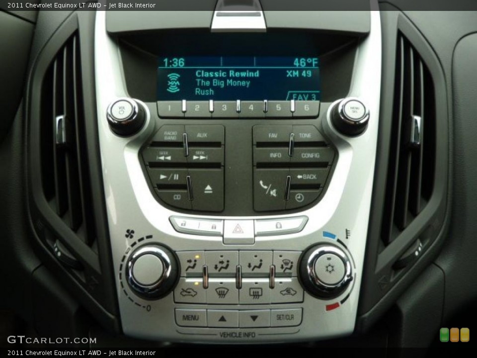 Jet Black Interior Controls for the 2011 Chevrolet Equinox LT AWD #39311413