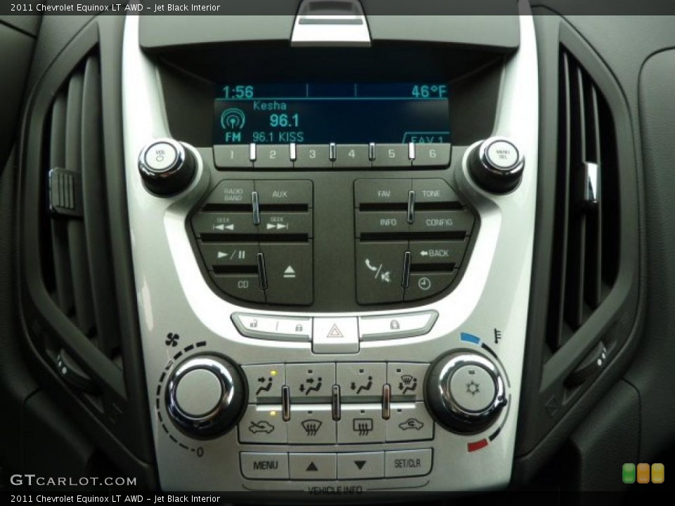 Jet Black Interior Controls for the 2011 Chevrolet Equinox LT AWD #39311717