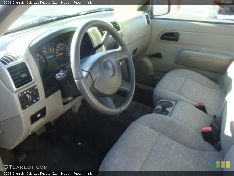 Medium Pewter Interior Prime Interior for the 2008 Chevrolet Colorado Regular Cab #39311825