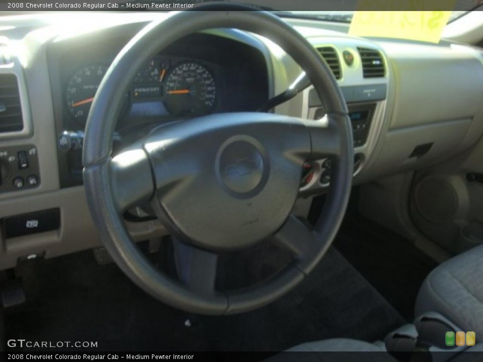 Medium Pewter Interior Steering Wheel for the 2008 Chevrolet Colorado Regular Cab #39311945