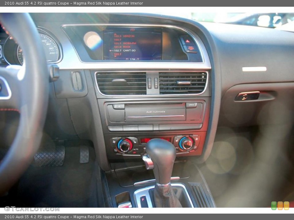 Magma Red Silk Nappa Leather Interior Dashboard for the 2010 Audi S5 4.2 FSI quattro Coupe #39313665