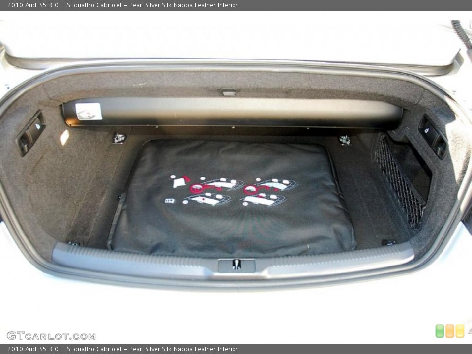Pearl Silver Silk Nappa Leather Interior Trunk for the 2010 Audi S5 3.0 TFSI quattro Cabriolet #39314073