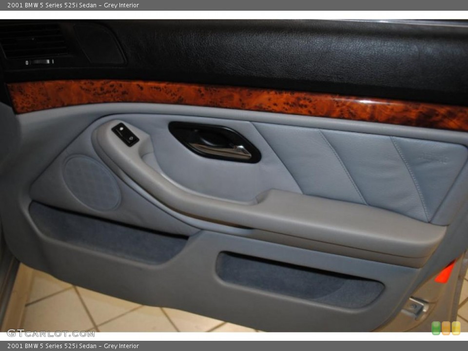 Grey Interior Door Panel for the 2001 BMW 5 Series 525i Sedan #39315029