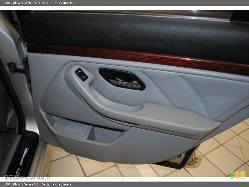 Grey Interior Door Panel for the 2001 BMW 5 Series 525i Sedan #39315053