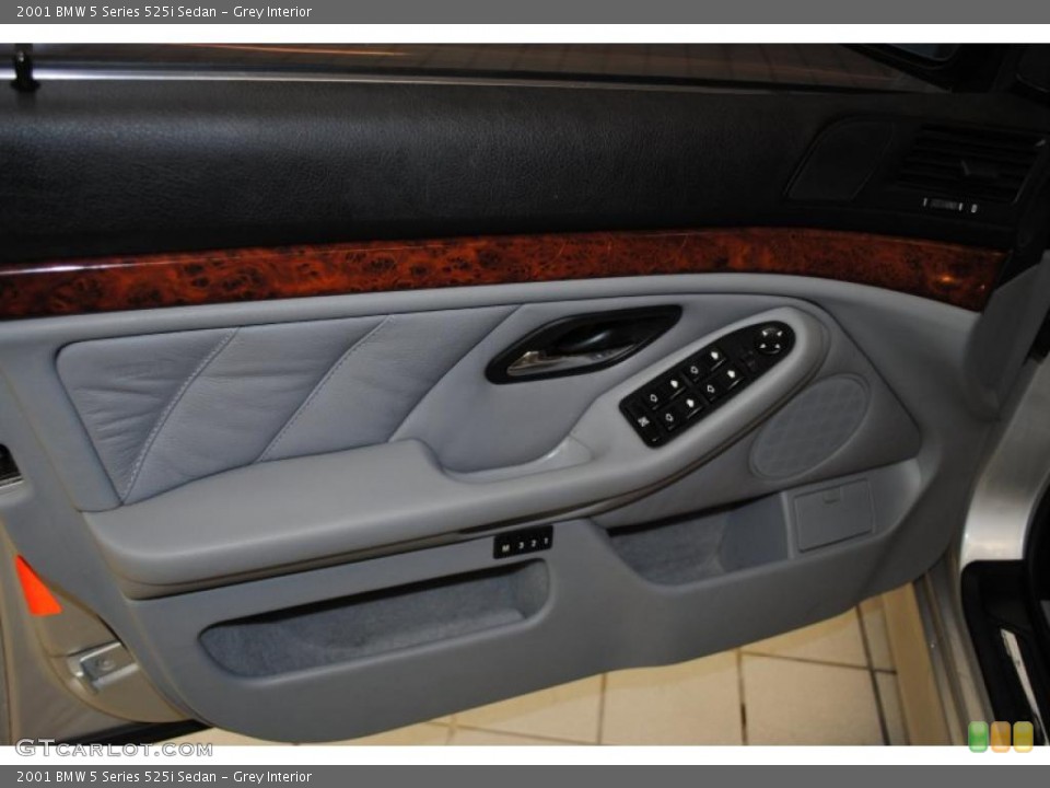Grey Interior Door Panel for the 2001 BMW 5 Series 525i Sedan #39315209