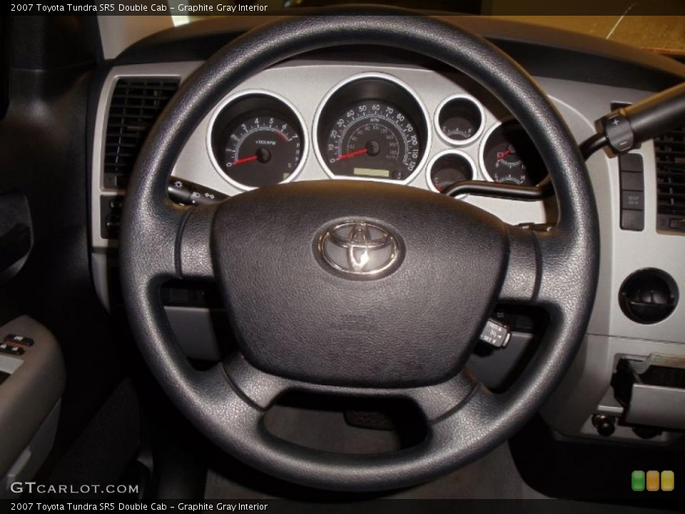 Graphite Gray Interior Steering Wheel for the 2007 Toyota Tundra SR5 Double Cab #39316101