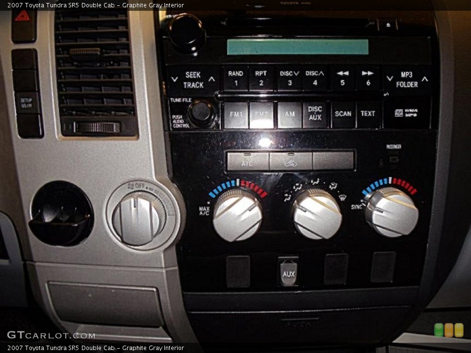 Graphite Gray Interior Controls for the 2007 Toyota Tundra SR5 Double Cab #39316121