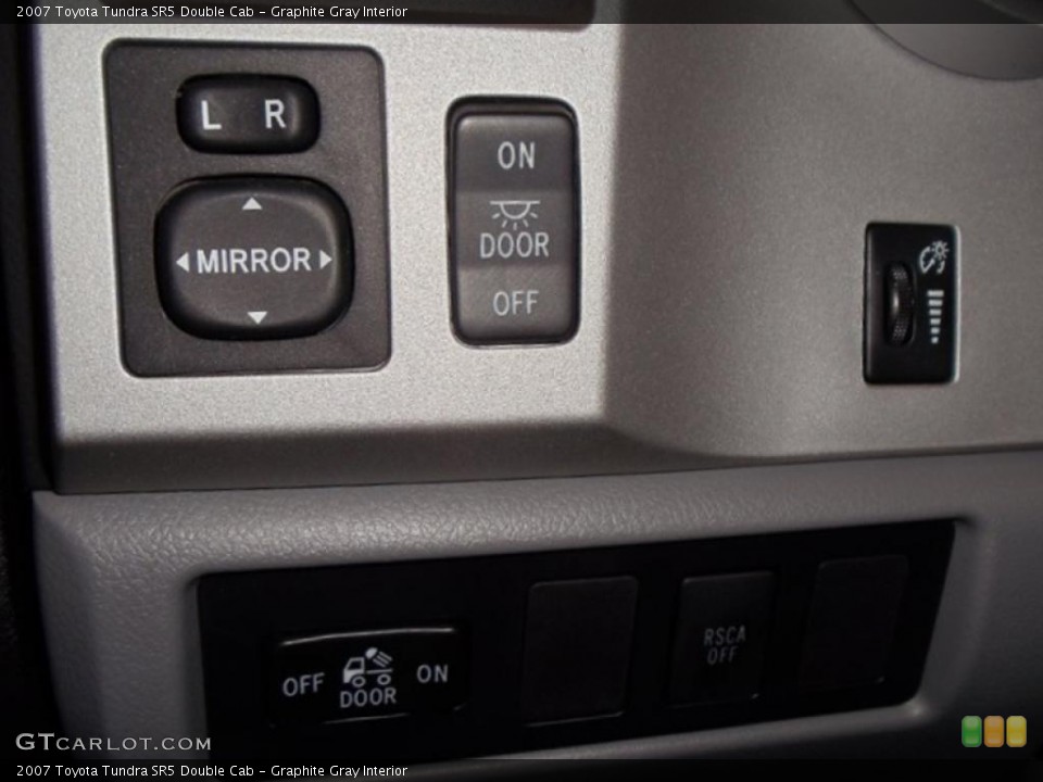 Graphite Gray Interior Controls for the 2007 Toyota Tundra SR5 Double Cab #39316249