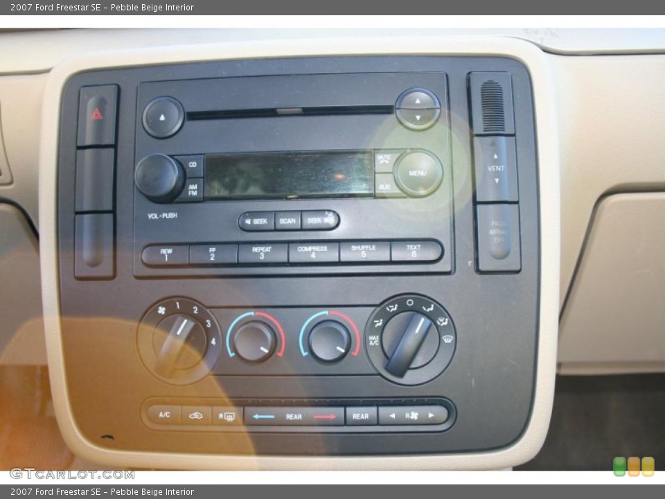 Pebble Beige Interior Controls for the 2007 Ford Freestar SE #39317217