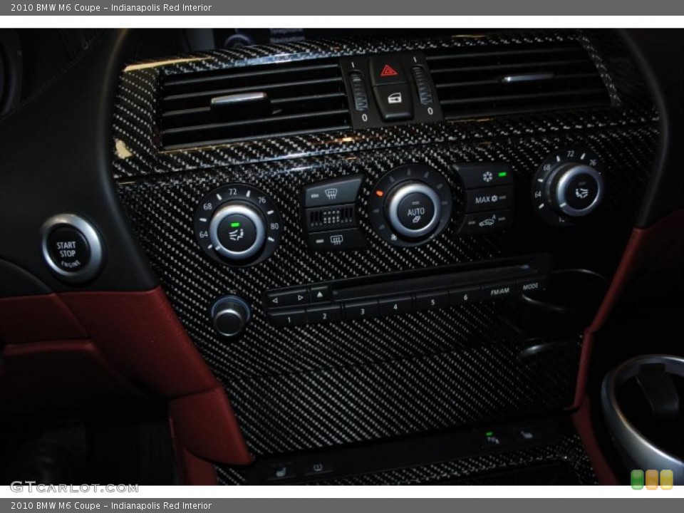 Indianapolis Red Interior Controls for the 2010 BMW M6 Coupe #39317313