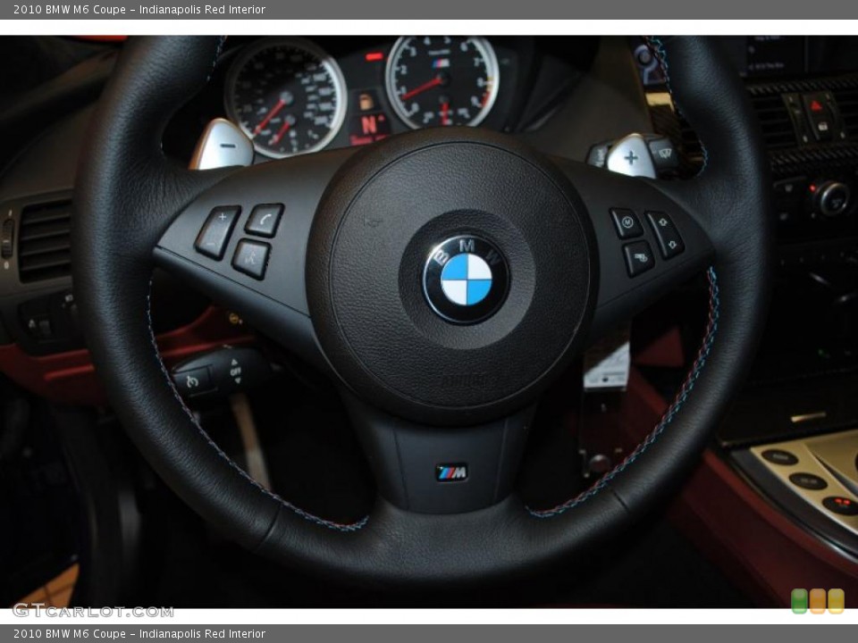 Indianapolis Red Interior Steering Wheel for the 2010 BMW M6 Coupe #39317429