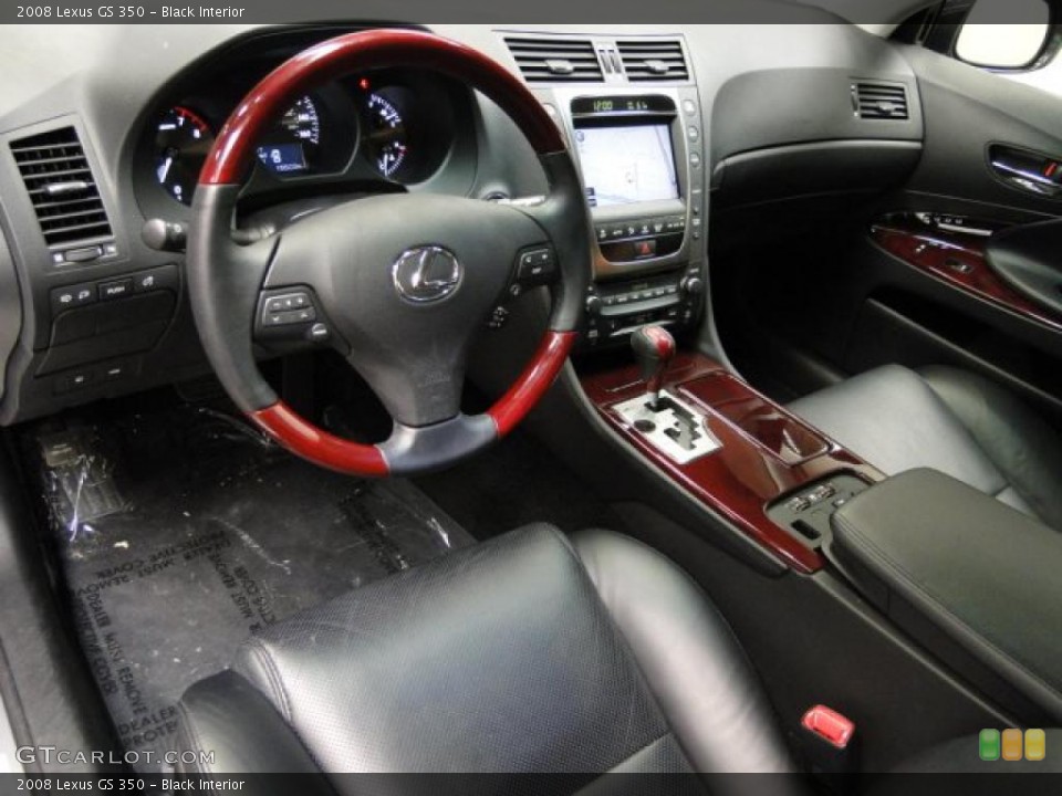 Black Interior Prime Interior for the 2008 Lexus GS 350 #39317725