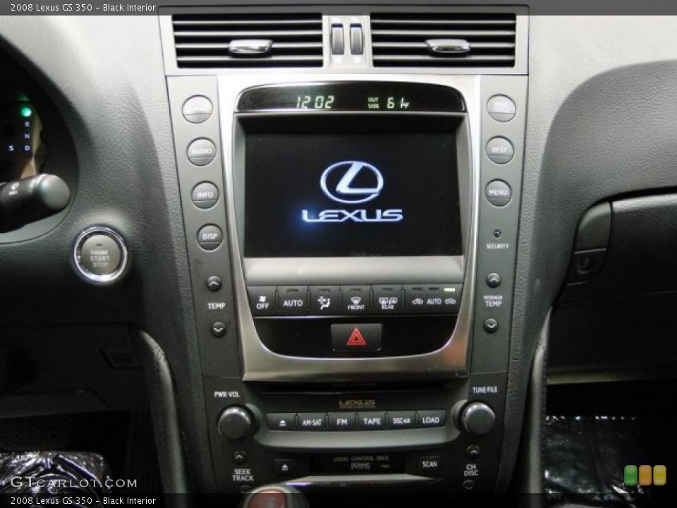 Black Interior Controls for the 2008 Lexus GS 350 #39317759
