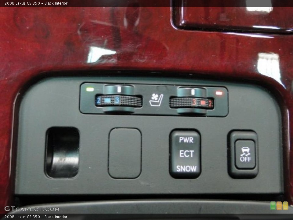 Black Interior Controls for the 2008 Lexus GS 350 #39317793