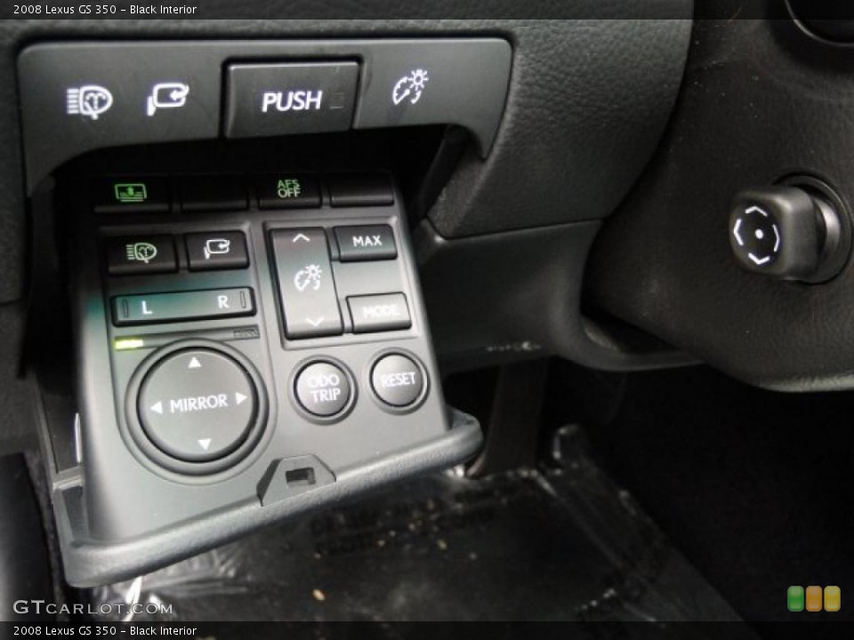 Black Interior Controls for the 2008 Lexus GS 350 #39317821