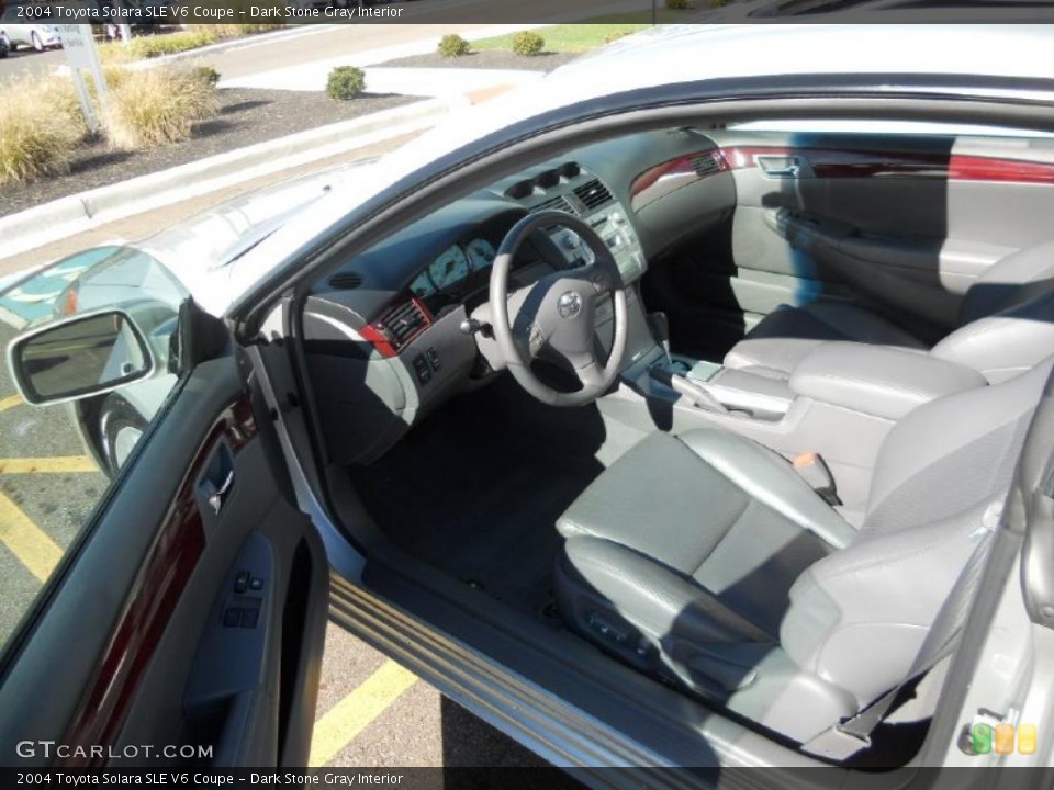 Dark Stone Gray Interior Prime Interior for the 2004 Toyota Solara SLE V6 Coupe #39320357