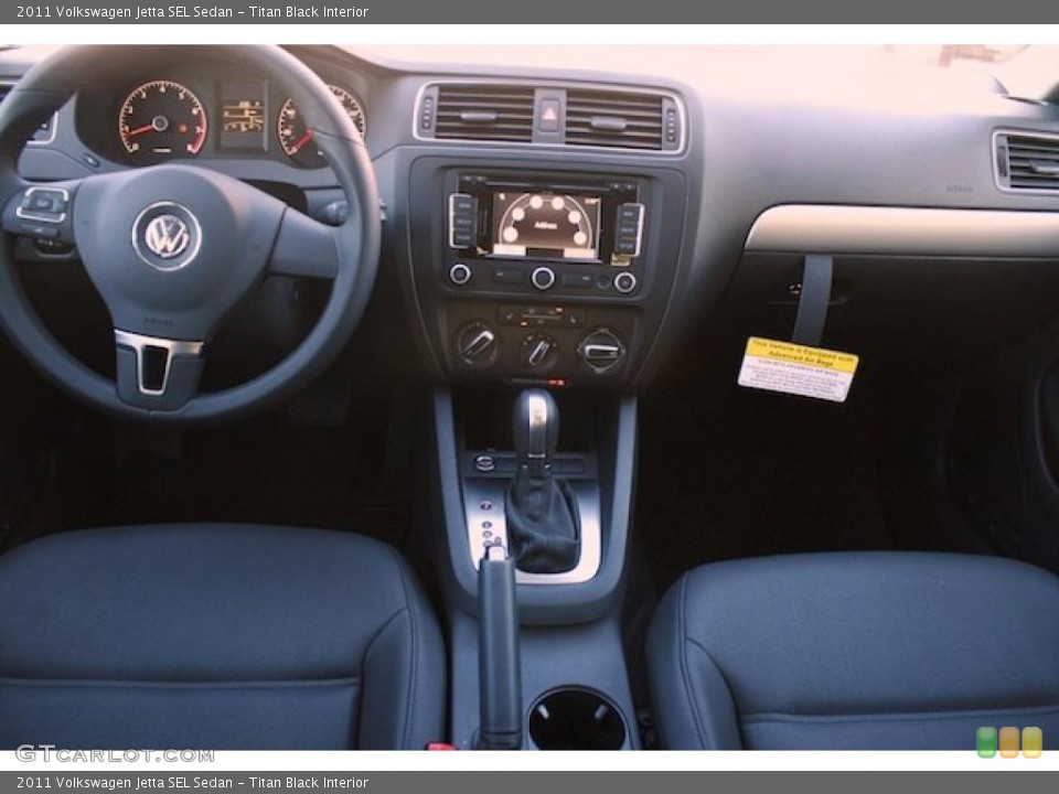 Titan Black Interior Dashboard for the 2011 Volkswagen Jetta SEL Sedan #39321333