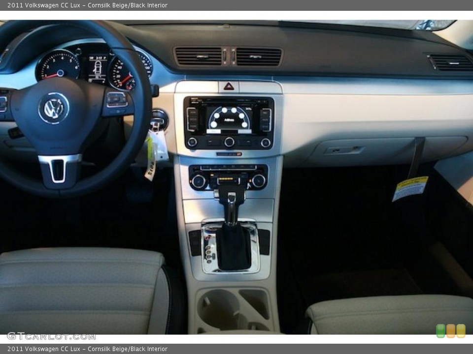Cornsilk Beige/Black Interior Dashboard for the 2011 Volkswagen CC Lux #39322229