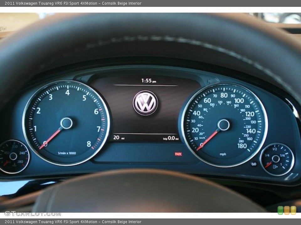 Cornsilk Beige Interior Gauges for the 2011 Volkswagen Touareg VR6 FSI Sport 4XMotion #39322817