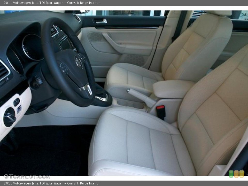 Cornsilk Beige Interior Photo for the 2011 Volkswagen Jetta TDI SportWagen #39323189