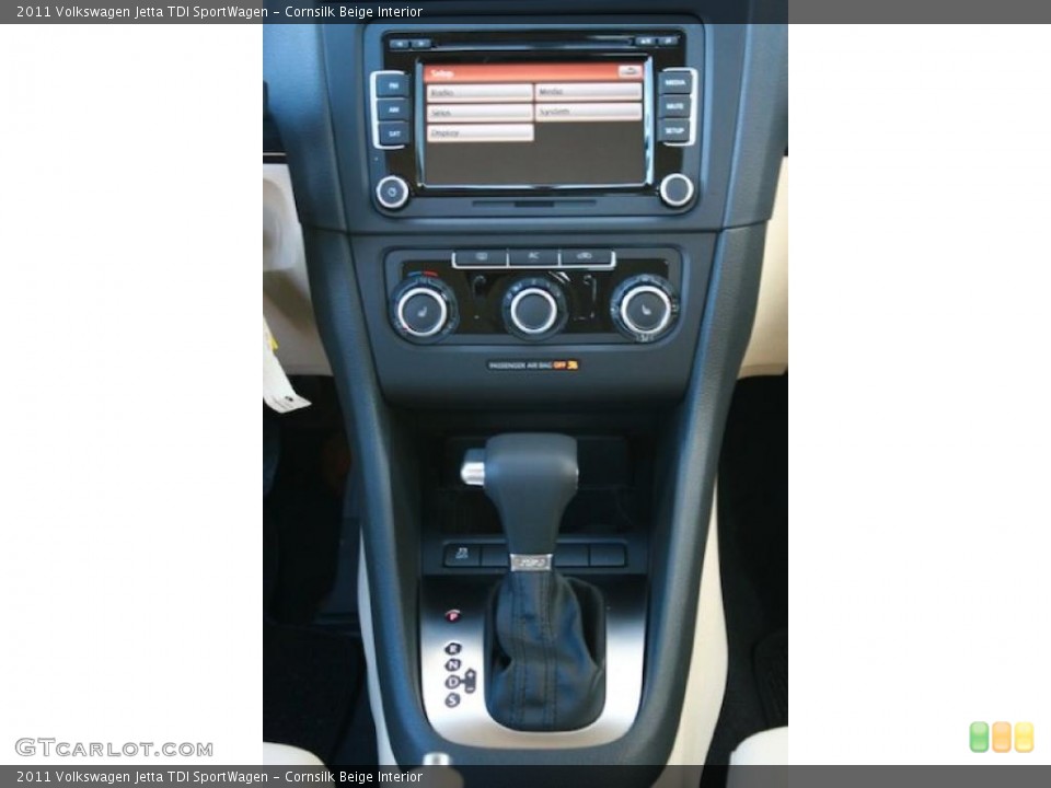 Cornsilk Beige Interior Controls for the 2011 Volkswagen Jetta TDI SportWagen #39323285