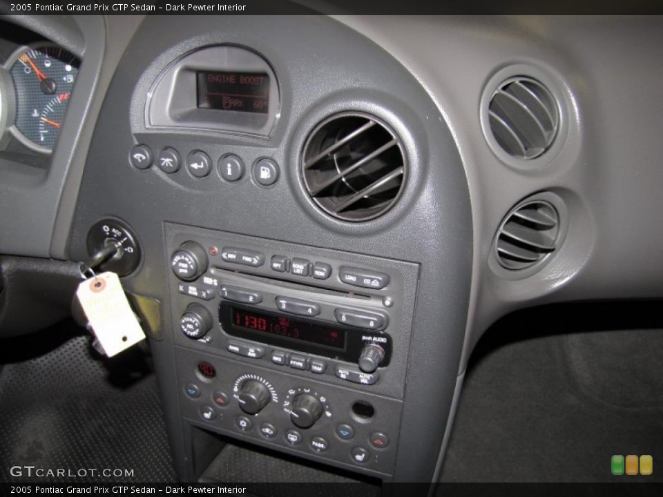 Dark Pewter Interior Controls for the 2005 Pontiac Grand Prix GTP Sedan #39323629