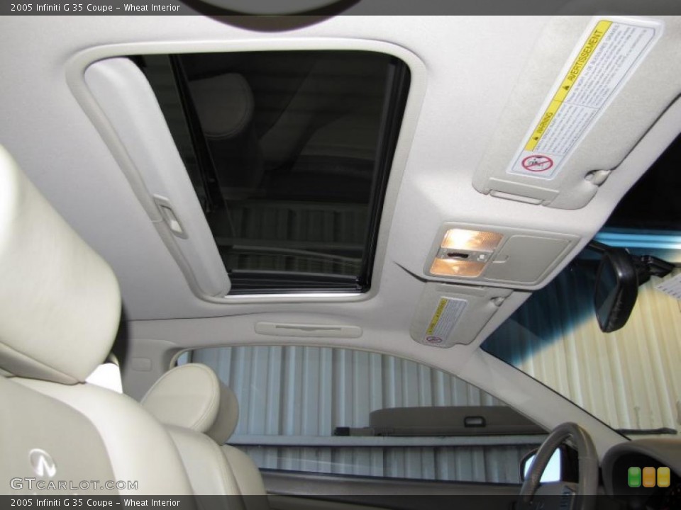 Wheat Interior Sunroof for the 2005 Infiniti G 35 Coupe #39323949