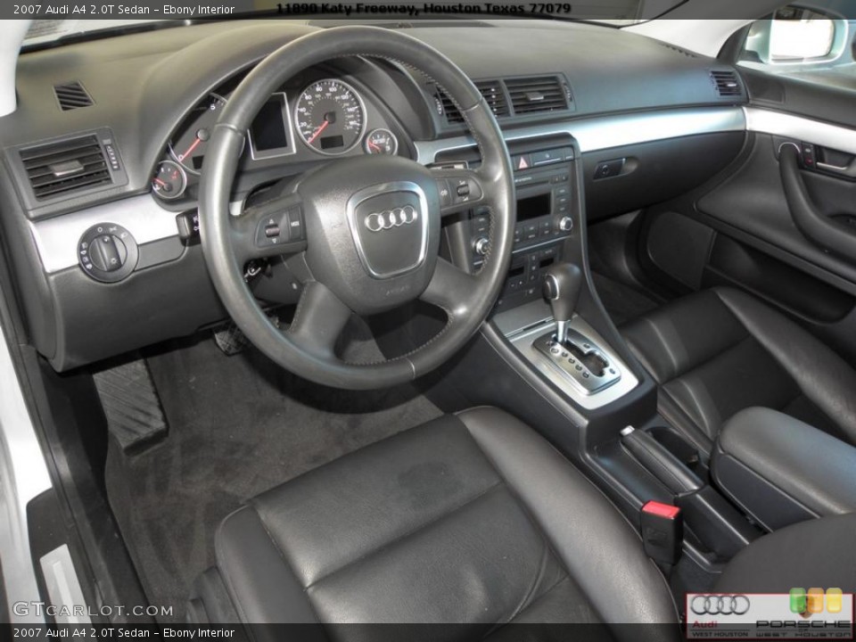 Ebony Interior Prime Interior for the 2007 Audi A4 2.0T Sedan #39327160