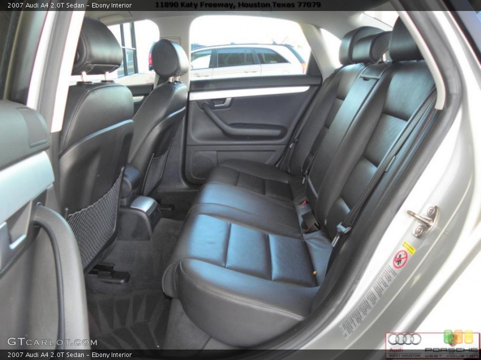 Ebony Interior Photo for the 2007 Audi A4 2.0T Sedan #39327228