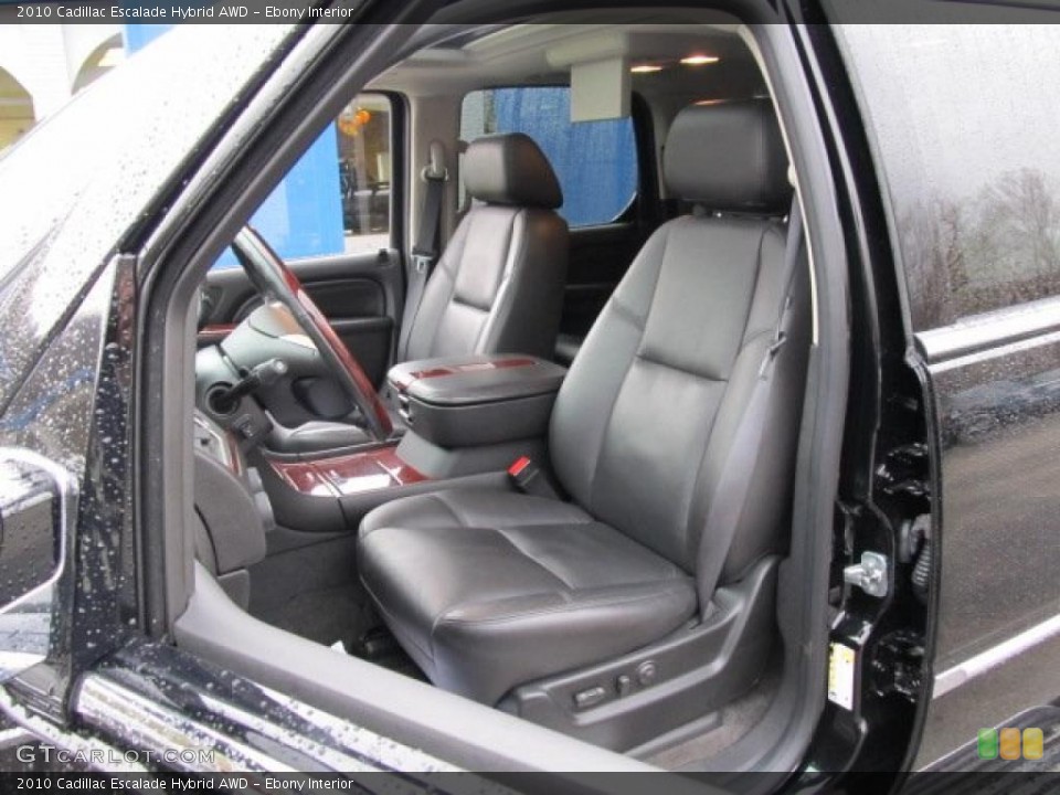 Ebony Interior Photo for the 2010 Cadillac Escalade Hybrid AWD #39327296