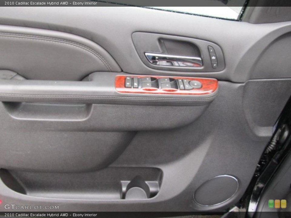 Ebony Interior Door Panel for the 2010 Cadillac Escalade Hybrid AWD #39327324