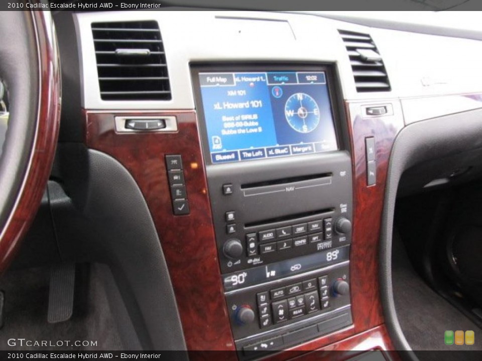 Ebony Interior Controls for the 2010 Cadillac Escalade Hybrid AWD #39327356
