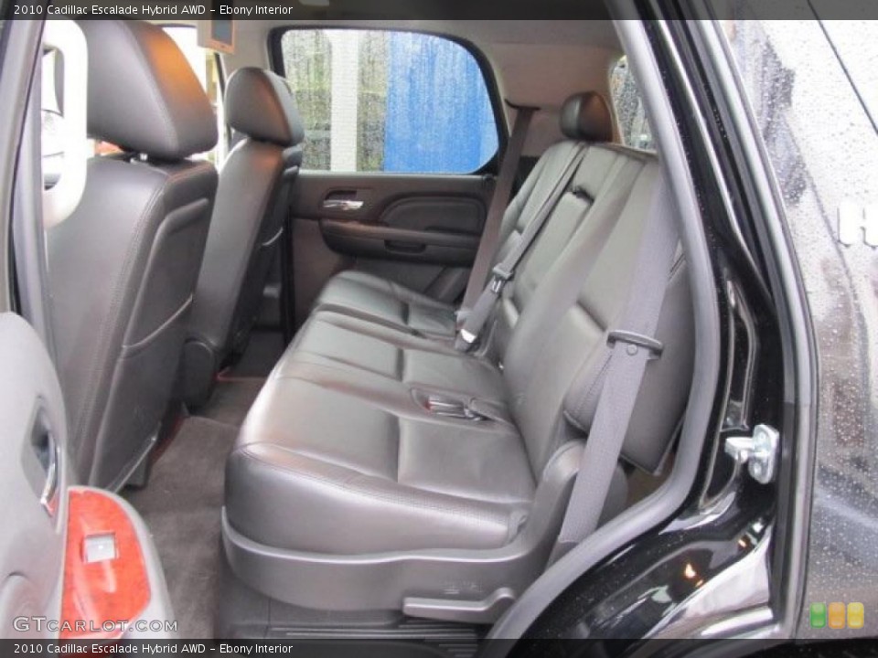 Ebony Interior Photo for the 2010 Cadillac Escalade Hybrid AWD #39327376